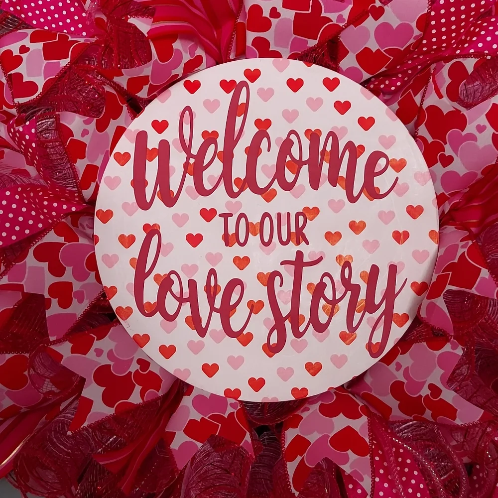 Valentine's Day Heart Wreath